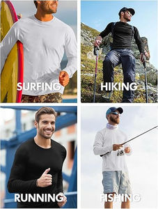 Wholesale <b>Men</b> Sun Protection Lightweight Quick Dry Sports Running Outdoor Blank Top <b>Long</b> <b>Sleeve</b> <b>T</b> <b>Shirt</b> - Product Image 6