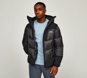 Veste d'hiver pour homme de haute qualité Deux tons avec brillance Veste en duvet légère à capuche Veste matelassée épaisse pour homme - Product Image 3