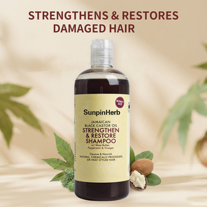 Champú para el Cabello con Aceite de Ricino Negro Jamaicano, Fortalece y Repara con Manteca de Karité y Vinagre de Menta para Cabello Natural - Product Image 5