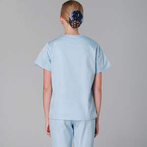 ชุดสครับผ้ายืดสำหรับผู้หญิงชุดสครับยืดผ้าแคนวาสสำหรับ100% ชุดพยาบาลแขนยาวเครื่องแบบโรงพยาบาล - Product Image 2