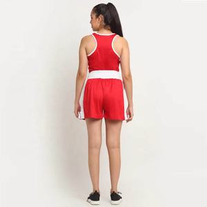 Ensemble de boxe pour femme, uniforme de kick-boxing, extensible, séchage rapide, respirant, short et haut, prix de gros, vêtements de sport athlétiques - Product Image 4