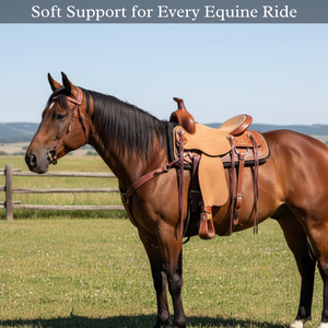 Selle de cheval Meilleure vente Selle en cuir américaine Selle de cheval anglaise occidentale pour cheval Siège de course professionnel - Product Image 2