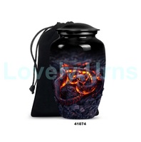 Vente chaude Grande Urne Adulte De Crémation De Serpent En Aluminium Pour Cendres Humaines Avec Sac De Velours Gratuit