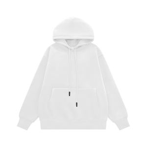 Vente en gros 80% coton/20% polyester sweat à capuche uni de haute qualité sweat-shirt doux avec cordon de serrage conception personnalisée sweats à capuche en coton unisexe - Product Image 2