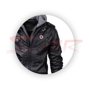 Blouson Moto Hiver Homme Grande Taille Personnalisé Style Streetwear Ample Respirant Imperméable en Coton Tricoté de Mouton – Vente en Gros - Product Image 4