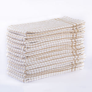 100% Cotton Terry Kitchen Napkin Beige-Plain Classic Woven Fabric for Home Table <b>Airplane</b> Hotels Wedding Occasions Restaurants - Product Image 6