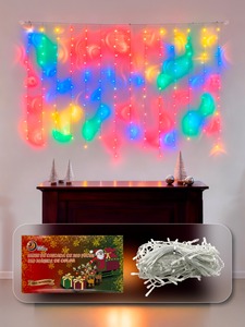 LED serie cascata magica luci 200 4M caldo e bianco albero di natale decorazione decorazione per interni esterni Xmas stringa - Product Image 3