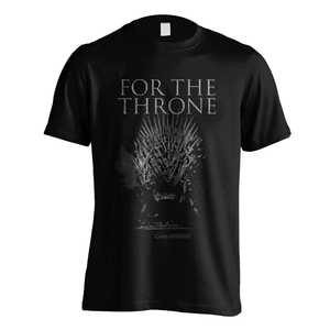T-shirt de fitness en jersey 100 % coton pour Game of Thrones, coupe ample, avec motif « Le Trône vous attend », poids 280 grammes - Product Image 1