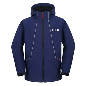 2025 New Arrival Stand Collar Male Softshell <b>Windbreaker</b> Jackets High Street Waterproof Quick Dry <b>Camping</b> Clothes Hood Wholesale - Product Image 5