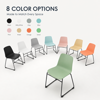 Chaise de formation sécurisée en plastique PP, mobilier de bureau pour salle de classe, multimédia, étudiants, institutions, écoles, apprentissage, conférences