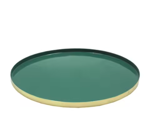 Assiette de service décorative de table pour mariage et réception, design festonné, assiette de service ronde, assiette de service en métal pour la restauration - Product Image 6