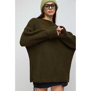 Suéter de Punto Holgado de Corte Estándar Informal - Product Image 3