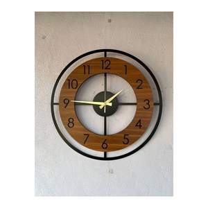 50cm <b>Silent</b> Wall <b>Clock</b> Wooden Black Walnut Furniture Patterned Gift Unique Large Size <b>Clock</b> - Product Image 4