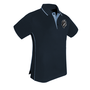 Athlefit Polo pour homme pour golf Col côtelé avec garniture Motif imprimé de patte contrastée Confort amélioré avec fente latérale - Product Image 6