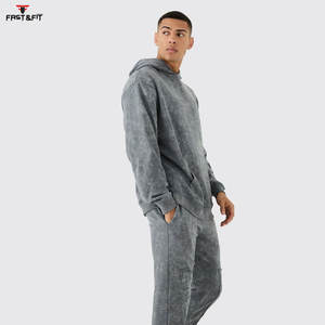 ชุดวอร์มสีทึบสำหรับผู้ชายชุดวอร์มซักกรดสำหรับฤดูหนาวดีไซน์ใหม่ - Product Image 2