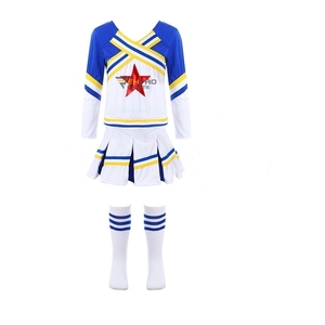 Service OEM : Ensembles d'uniformes de cheerleading personnalisés pour filles, imprimés par sublimation et transfert thermique, pour les clubs scolaires. - Product Image 3