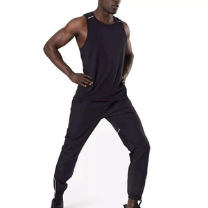 Débardeur pour homme en couleur unie personnalisée, vente en gros, prix bas, dos en maille, vêtements de sport de haute qualité, salle de sport, fitness, coton/bambou - Product Image 5