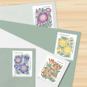 Vintage Floral Usa usado franqueo <span class=keywords><strong>sello</strong></span> pegatinas Postal Forever Stamps Post sellos recompensa pegatina para decoraciones <span class=keywords><strong>de</strong></span> boda - Product Image 1