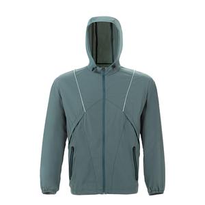 Chaqueta Cortavientos con Capucha Unisex Personalizada, Ligera, Impermeable, Transpirable, con Exterior de Poliéster, Ropa de Entrenamiento OEM - Product Image 1