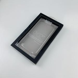 Cajas de papel de cajón deslizante negro personalizado de lujo con ventana transparente de gancho para embalaje de cajas de teléfono - Product Image 6