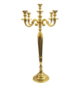 Vente directe d'usine de haute qualité taille personnalisée candélabre en métal nickel brillant bougeoir bougeoir pour décoration de mariage - Product Image 2