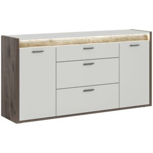 Falcona moderna x4 bh8t01 madia elegante decorazione per la casa Design tedesco materiale truciolare Nox rovere scuro imitazione di colore per vivere - Product Image 1