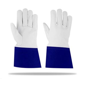 Doux léger résistance à l'abrasion pouce couture durable haute dextérité résistance coutures électrique grain cuir TIG gants de soudage - Product Image 3