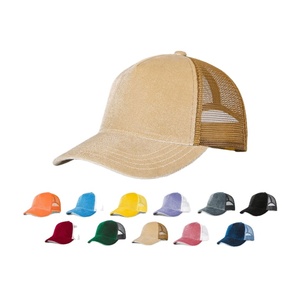 Wholesale Men's High Quality Custom Logo Trucker <b>Cap</b> Multi-Color Fashionable Plain <b>Blank</b> Breathable Custom Outdoor Sports - Product Image 2