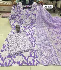 Nouvel habillage élégant vêtements ethniques tendance dernier Kurti en pur coton avec le fabricant Dupatta de Surat Indian Supply - Product Image 3