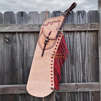 Western Cowboy Youth Chaps en cuir de vachette véritable New Fringe Style Horse Riding and Bull Riding Pants