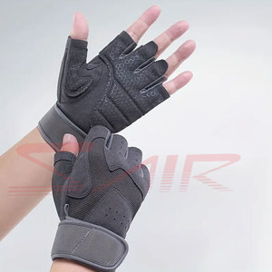 Gants de fitness en cuir sans doigts pour l'entraînement et l'entraînement de gymnastique Gants d'haltérophilie à faible prix - Product Image 3