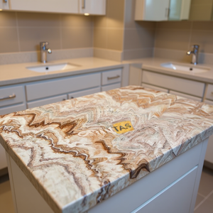 Plans de travail modernes sur mesure pour cuisines et salles de bain, en granit naturel durable, préfabriqués et découpés sur mesure, pour projets hôteliers - Carrara - Product Image 3