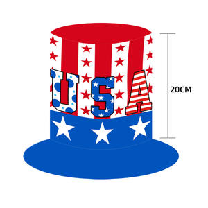 Sublimasi cetak topi nilon topi 4th Juli Hari Kemerdekaan topi Paman Sam bendera Amerika topi pesta patriotik untuk <span class=keywords><strong>Promo</strong></span> Musim Panas - Product Image 5