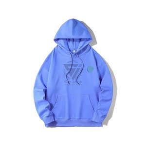 Vente en gros de sweat-shirts personnalisés pour hommes, avec logo, en molleton 100% coton biologique épais, avec poche, anti-boulochage, respirant, haute qualité, sans cordon - Product Image 1