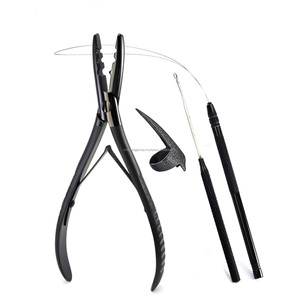 Professional Hair <b>Extension</b> Micro <b>Beads</b> 2 Hole Crimping Plier Hair Pulling Needle Hook Hair <b>Extension</b> Tools Kit for Sale - Product Image 6