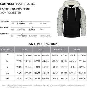 Jersey liso para hombre y mujer, forro polar de tela suave con capucha y bolsillo de canguro, industria deportiva alta - Product Image 6