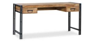 Industrial Modern Style Solid Mango Wood Contemporary Executive <b>Office</b> Desk Iron Bespoke Modern <b>Office</b> Desk - Product Image 6