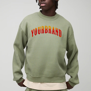 Heavyweight 450GSM grueso algodón polar moda de los hombres sudadera de gran tamaño boxy fit drop hombro hombres sudaderas con capucha y sudadera - Product Image 1