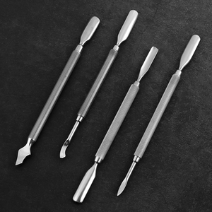 Dissolvant de vernis à ongles de différentes couleurs, outils de beauté pour cuticules, pousse-cuticules en acier inoxydable, pousse-cuticules professionnel argenté - Product Image 3