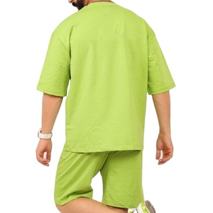 Conjunto de Pantalones Cortos de Verano para Hombre, Diseño Casual, Personalizado con Logotipo, Transpirable, Mezcla de Poliéster/Algodón, Manga Corta, Venta al Por Mayor - Product Image 3