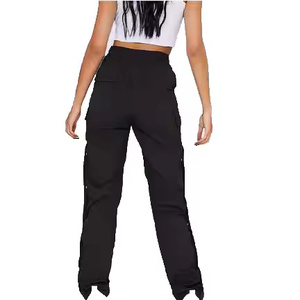 Pantalon de survêtement décontracté pour homme, taille mi-haute, infroissable, 100 % coton, avec cordon de serrage et poches - Product Image 3