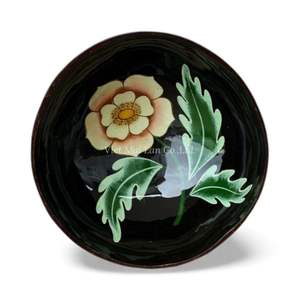 Cuenco de Coco con Madreperla, Lacado a Mano, Incrustaciones de Concha Natural, Ecológico, Decoración Bohemia para el Hogar, Vietnam - Product Image 2