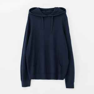 เสื้อฮู้ดแขนยาวของผู้ชายผ้าฝ้าย100% แบบสวมหัวมีเชือกรูดสำหรับฤดูหนาว - Product Image 1