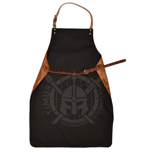 Fireproof Comfortable Safety Clothing Customizable Fabric <b>Aprons</b> Front <b>Pockets</b> <b>With</b> 100% Leather Fabric - Product Image 3