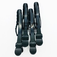 Clips à extensions de cheveux en acier inoxydable durable de haute qualité pour salon de coiffure, personnalisables, lot de 4 pièces