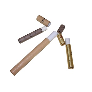 Tube en papier kraft écologique imprimé avec logo personnalisé, étui à baume à lèvres push-up, estampage à chaud en feuille d'or, emballage cosmétique - Product Image 1
