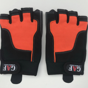 Gants de musculation GAF en cuir PU antidérapants, demi-doigts, protection de la paume, unisexe, entraînement - Product Image 2