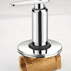 Robinet de chasse d'eau mural en laiton chromé de qualité supérieure pour toilettes, usage intensif, pour le contrôle de l'eau - Product Image 2