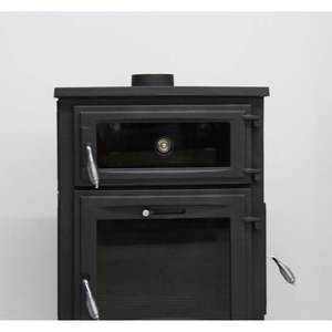 Estufa de Leña Moderna para Interiores DORELLO SOBA, Chimenea de Color para Calefacción, para Uso en Campamentos y Cocinas, Compatible con Leña y Pellets - Product Image 3