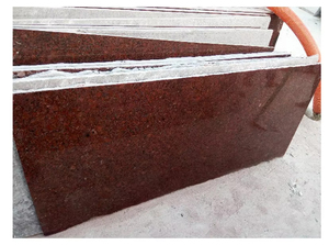 Nhà Máy Giá Tự Nhiên Màu Đỏ <span class=keywords><strong>Granite</strong></span> Tấm Gạch Tùy Chỉnh Kích Thước Và Thiết Kế Hiện Đại Cho Sàn Nhà Bếp - Product Image 6